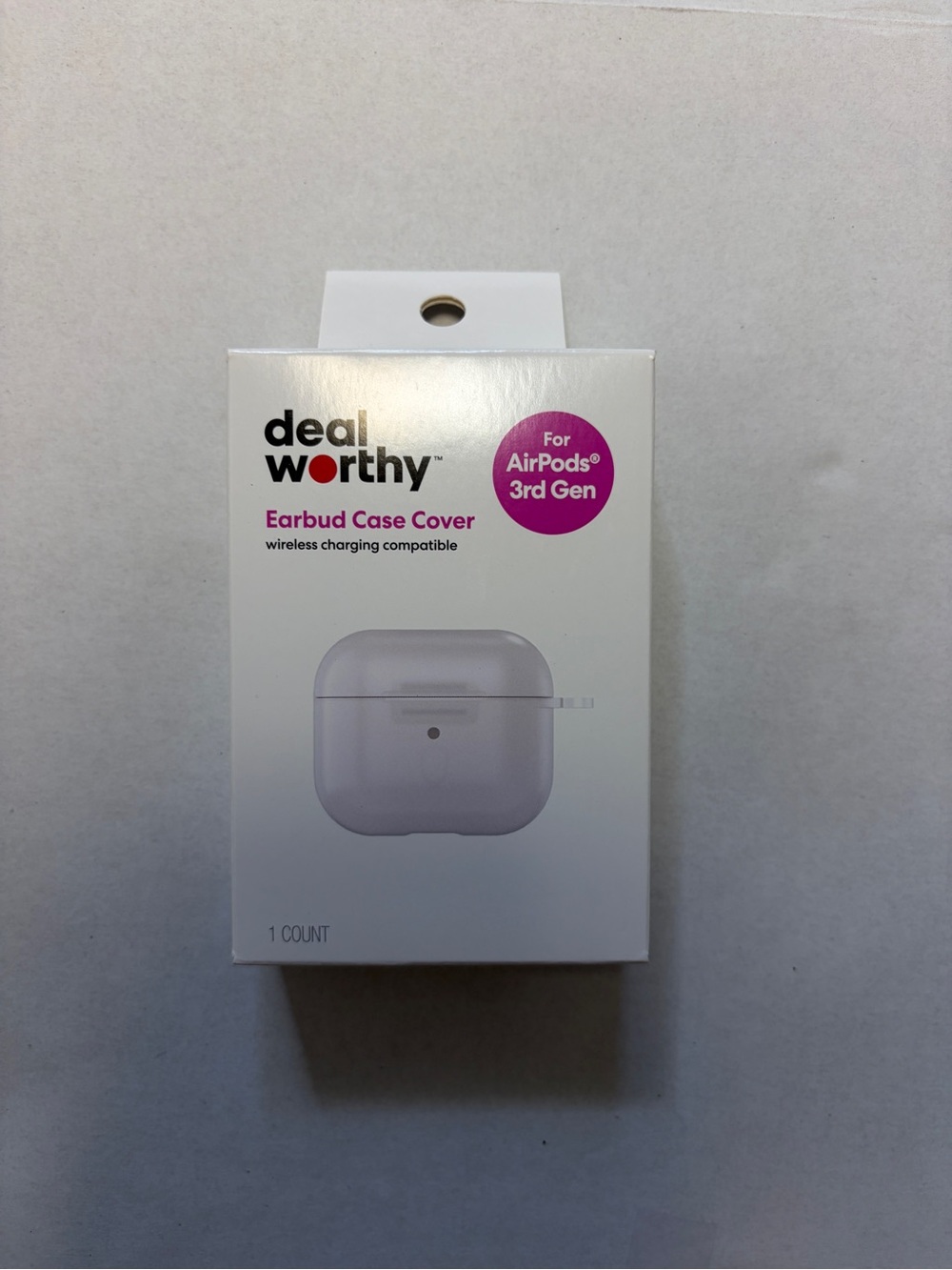 Dealworthy AirPods 3rd Gen Earbud Case Cover White Wireless Charging Compatible